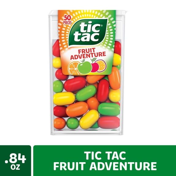 Tic Tac Fruit Adventure, On-the-Go Pocket-Sized Mints, 50 pieces, 0.84 oz Single Pack