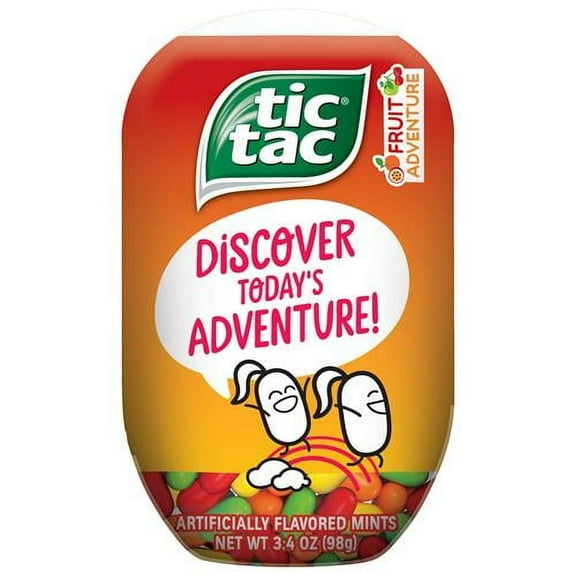 Tic Tac Mints, Fruit Adventure, 3.4 Oz. Bottle Pack - Pack of 2