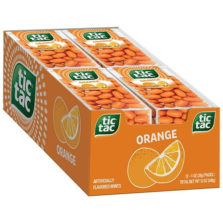 Tic Tac Mints, Orange, 1 oz. (12 Count)