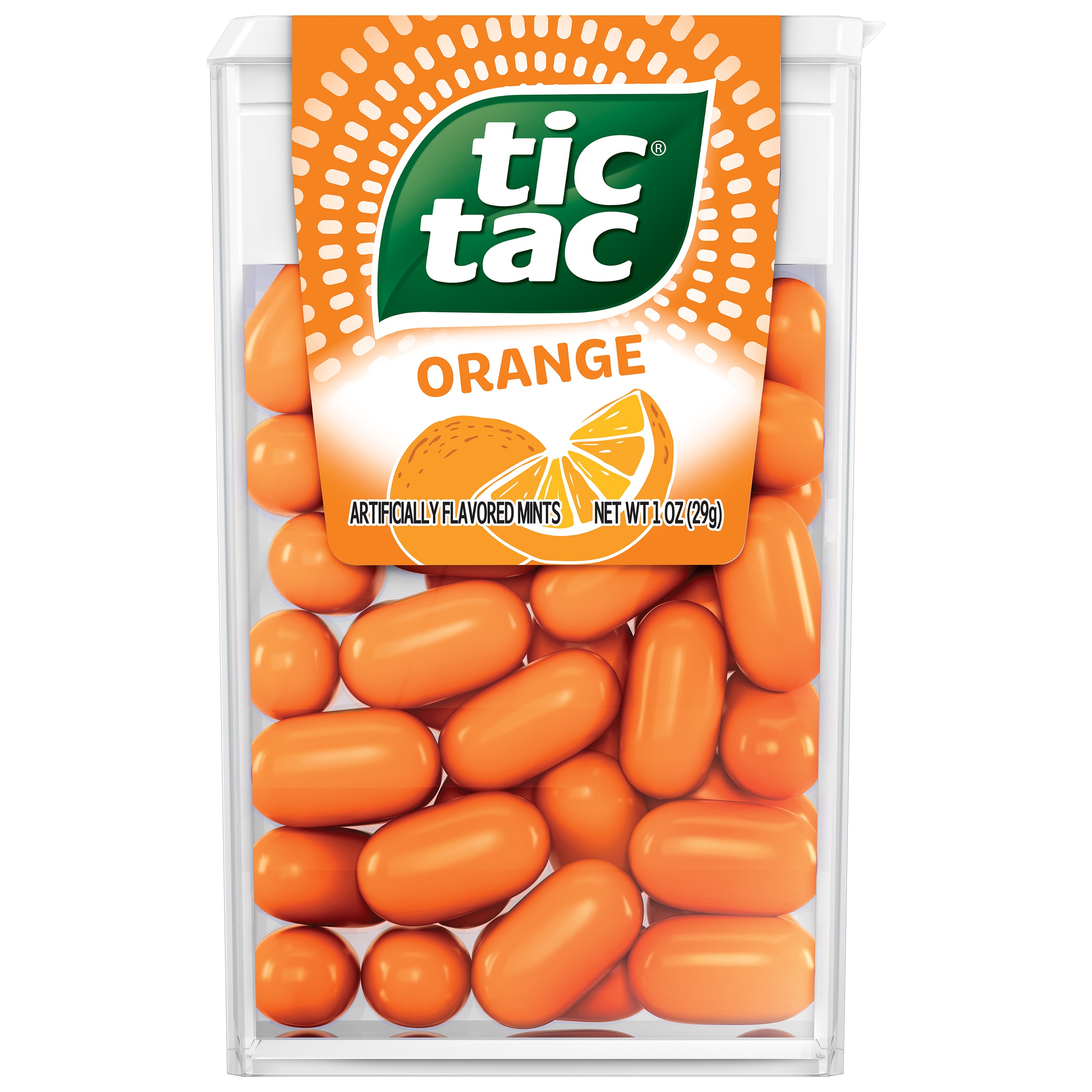 Tic Tac Orange Flavored Mints, On-The-Go Refreshment, Easter Basket Stuffers, 1 oz, Single Pack - image 1 of 10