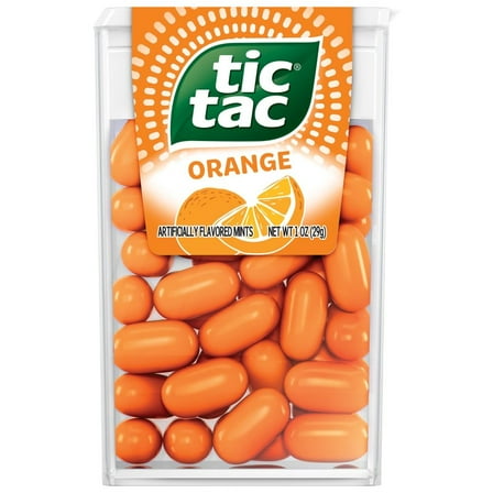 Tic Tac Orange Flavored Mints On-the-Go Refreshment Stocking Stuffers 1 oz - Pack of 3