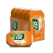 Tic Tac Mints, Orange Bottle Pack, 3.4 Oz, (Pack of 4)