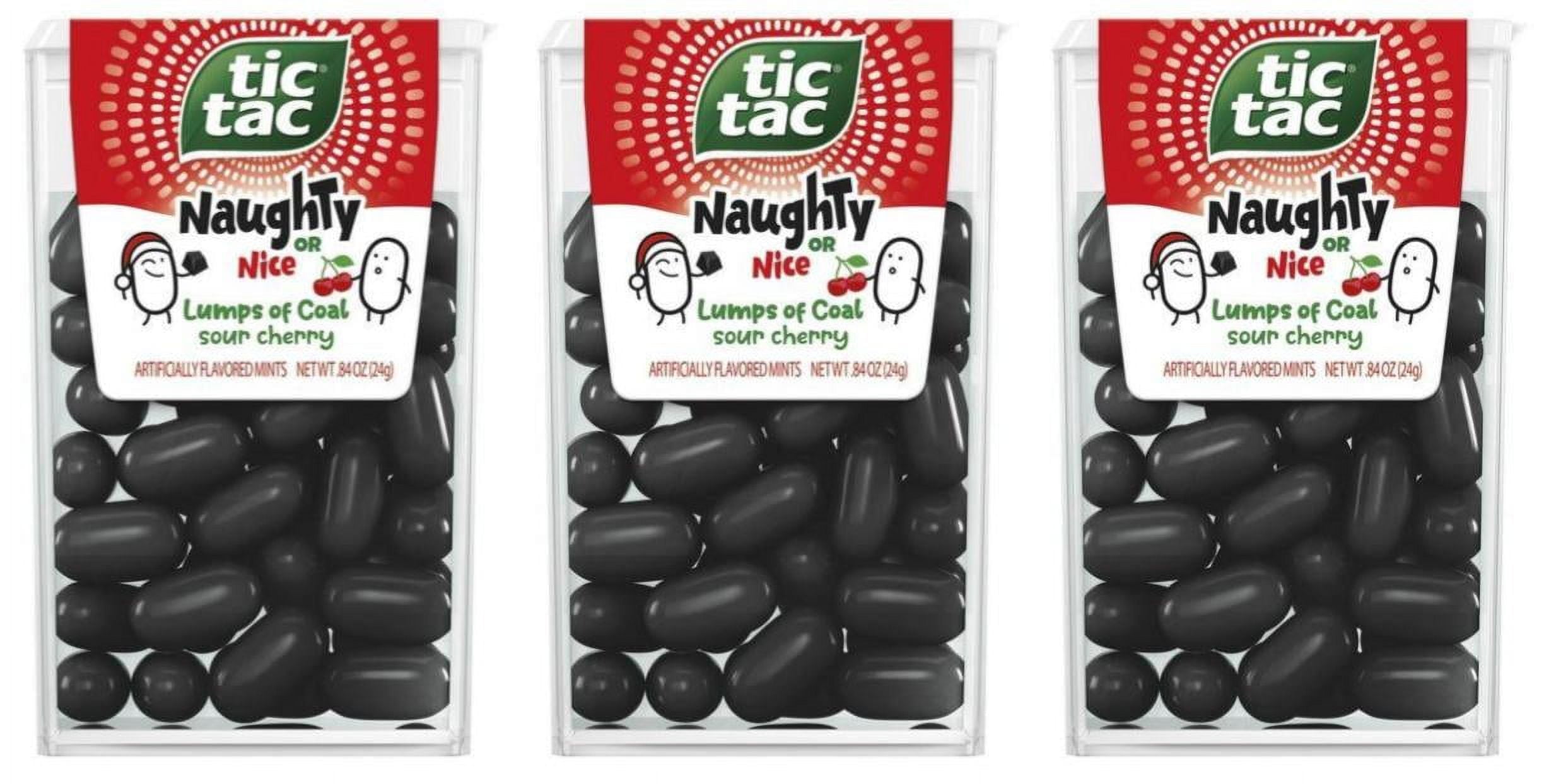 Tic Tac, Sour Cherry Mints, Naughty Or Nice Lumps Of Coal, 0.84 oz