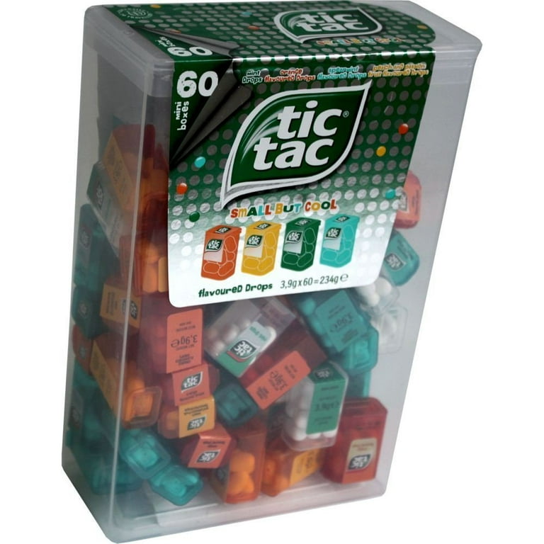 Tic Tac Spender Box with 60 Mini Boxes Bulk Variety Pack Tic Tac Spender Box with 60 Mini Boxes Bulk Variety Pack