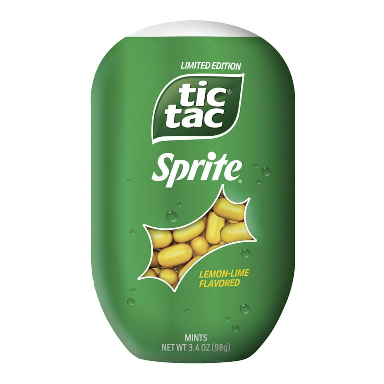 Tic Tac, Sprite Lemon-Lime-Flavored, On-The-Go Refreshment, 3.4 oz