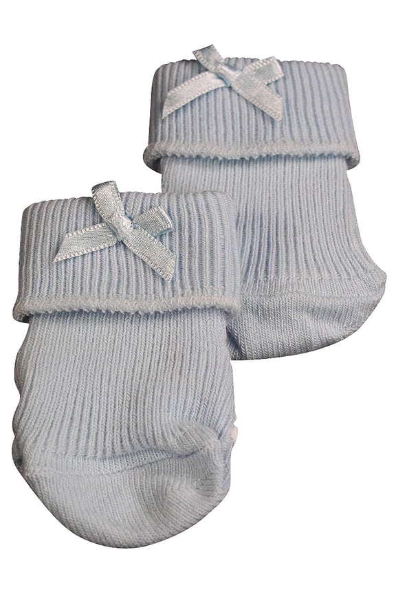 - Baby Boys Ribbed Bootie Sock 36976-0-6Months (Blue)