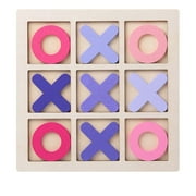 Tic Tac Toe Board Game,Tic Tac Toe Family Game, Classic Board Game, Classical Family Board Game,Childrens Tic Tac Toe Game, Wooden Tic Tac Toe Game, Christmas Birthday Gifts for Kids Boys Girls