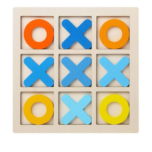 Tic Tac Toe Board Game,Tic Tac Toe Family Game, Classic Board Game, Classical Family Board Game,Children's Tic Tac Toe Game, Wooden Tic Tac Toe Game, Christmas Birthday Gifts for Kids Boys Girls