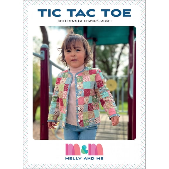Tic Tac Toe Childrens Patchwork Jacket Pattern by Melly & Me