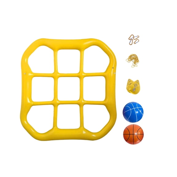 Tic-Tac-Toe Floating Game Set - Pool Toys, Pool Games, Beach Toys, Beach Games, Yard Games, Vibrant Colored Balls for Summer & Outdoor Parties