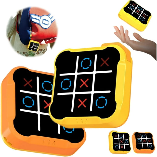 Tic Tac Toe Game, 2025 New 3 in 1 Tic Tac Toe Game, Handheld Mini Mini
