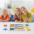 thumbnail image 1 of Tic Tac Toe Game under $5! Yannianjz Tic Tac Toe Game forKids, Wooden Board Game, Educational TravelToy, Family Indoor Game, Strategy Learning Game,KidsBirthday Christmas Gift, 1 of 5