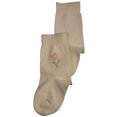 thumbnail image 1 of Tic Tac Toe Girls Ankle Sock 31859-Medium (pale yellow flower), 1 of 3