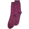 thumbnail image 1 of Tic Tac Toe Girls Flower Sock 31874-XX-Large (PURPLE), 1 of 3