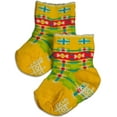 thumbnail image 1 of Tic Tac Toe - Little Girls' Striped Ankle Sock 31854-XX-Small (yellow flowers), 1 of 3