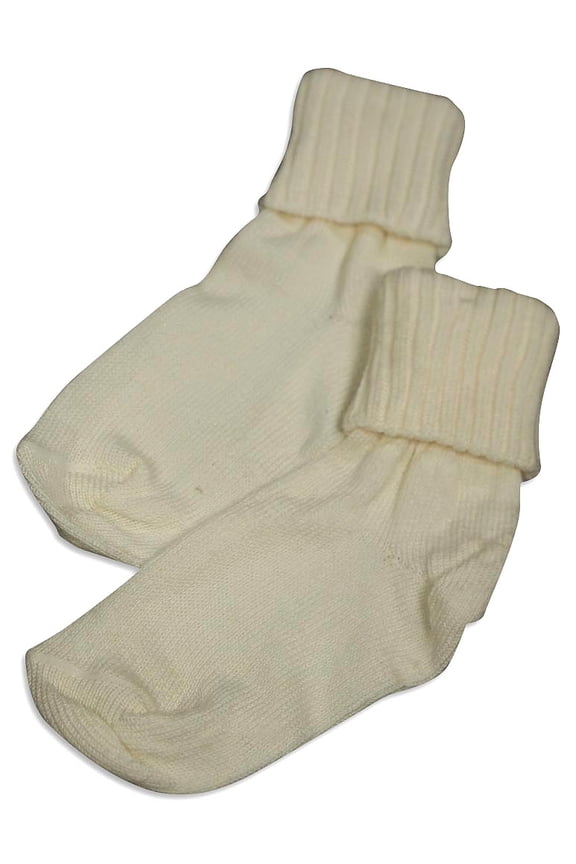- Little Girls' Triple Roll Socks 31765-Small (ivory 2)
