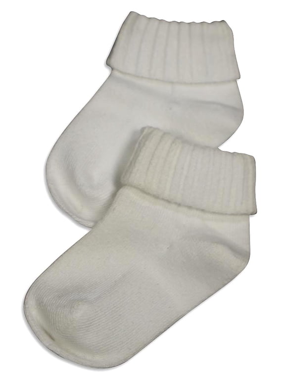 - Little Girls' Triple Roll Socks 31767-XX-Small (white)