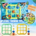 thumbnail image 1 of Tic-Tac-Toe Pool Games Set, Inflatable Pool Games Toys for All Adults Teens with 10 Balls, Ideal for 2-10 Players, Great for Outdoor Swimming and Beach Parties, 1 of 9