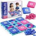thumbnail image 1 of Tic Tac Toe Puzzle Board Game, Educational Strategy Game for Kids, 1 of 7
