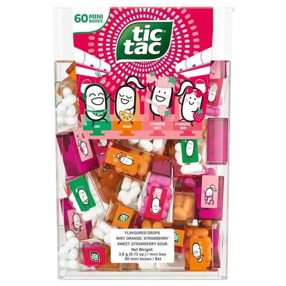 Tic Tac Travels Strawberry Edition, Mini Packs Mix