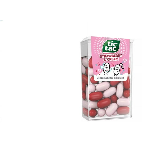 Tic Tac Valentine's Day Strawberry & Cream Flavored Mints 0.84oz - 1 count