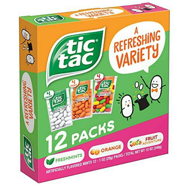 Tic Tac, Variety Mints, On-The-Go Refreshment, 12 Oz, 12 Units