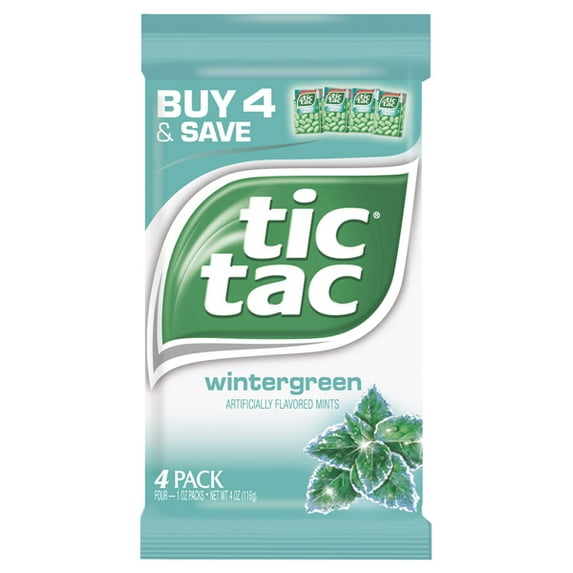 Tic Tac Wintergreen Candy, 4 Ounce -- 24 per case.