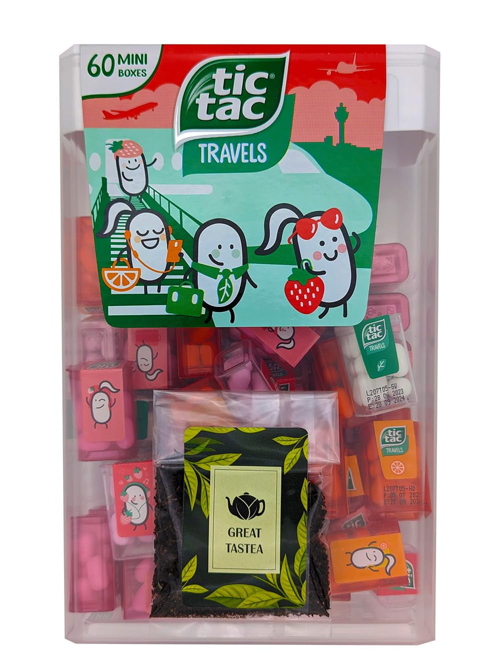 Tic Tacs Travels mini packs individual packets Flavoured drops mint orange strawberry