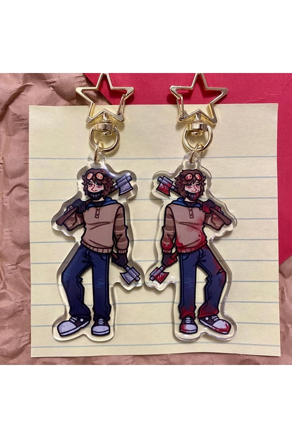 Ticci Toby Double Sided Epoxy Keychain (1 keychain)