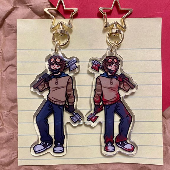 Ticci Toby Double Sided Epoxy Keychain (1 keychain)