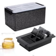 thumbnail image 1 of Ticent Clear Ice Cube Maker Mold - 2 Inch Crystal Clear Ice Cube Tray Make 8 Large Square Ice Cubes for Cocktail, Whiskey & Bourbon Drinks, Gifts for Men, 1 of 6