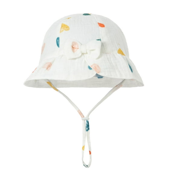 Ticikt Adjustable Wide Brim Sun Hat for Babies and Toddlers Outdoor Summer Beach Fisherman Style Soft UPF 50+,Color:Yellow