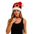 thumbnail image 1 of Ticikt Adult Knit Santa Hat, Winter Warm Christmas Beanie with Pom Pom, Holiday Decor Headwear, 1 of 5