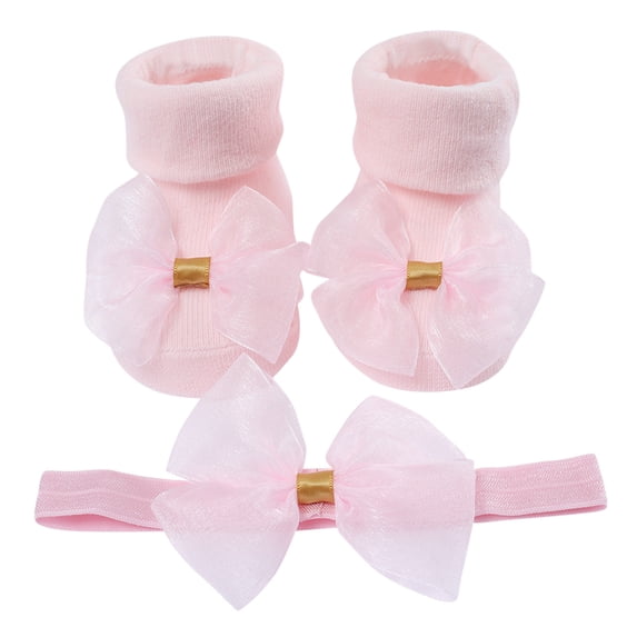 Ticikt Baby Booties New Born Toddler First Walkers Non-Slip Stay On Boots Crib Shoes Sock Warm Knit Booties,Color:Pink