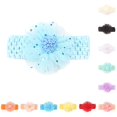 thumbnail image 1 of Ticikt Baby Crochet Headbands, Colorful Tulle Flower Elastic Hair Bands Cute Girls Floral Hair Accessories, 1 of 3