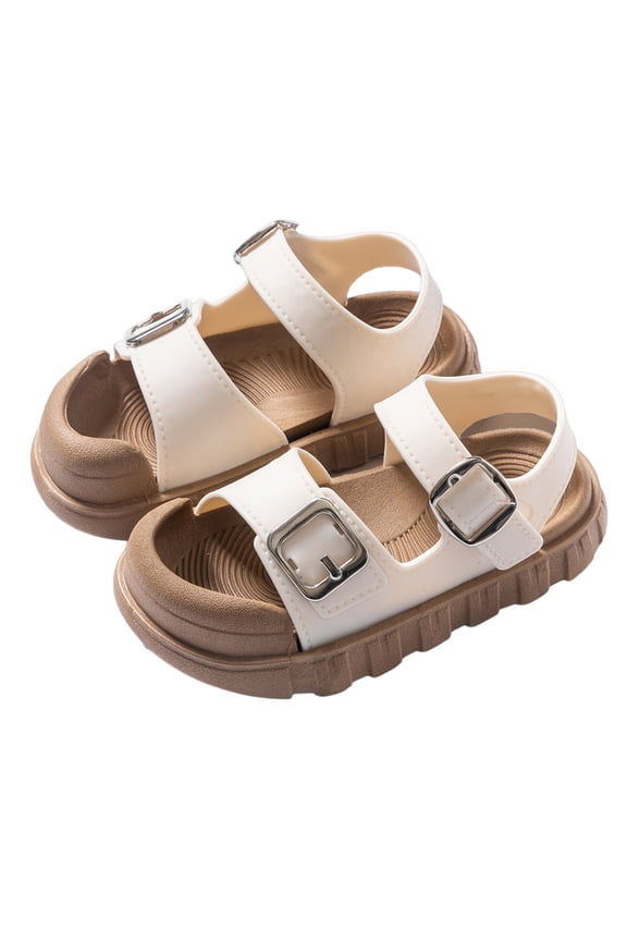 Baby Girls Boys Sparkly Bowknot Sandals Soft Anti- Rubber Sole Summer Outdoor Shoes Toddler First Walkers,Color:White,Size:15-18 Months
