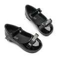 thumbnail image 1 of Ticikt Baby Girls Mary Jane Flats with Butterfly Ballet Slippers Toddler First Walkers Princess Wedding Festival Dress Shoes,Color:Dark Green,Size:2.5, 1 of 5