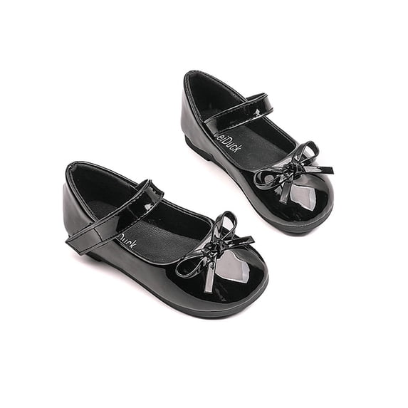 Ticikt Baby Girls Mary Jane Flats with Butterfly Ballet Slippers Toddler First Walkers Princess Wedding Festival Dress Shoes,Color:Bronze,Size:13