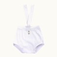 thumbnail image 1 of Ticikt Baby High Waist Suspender Shorts, Cotton Ribbed Bloomers, Cute Summer Casual Shorts for Toddlers,White, 1 of 8