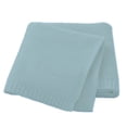thumbnail image 1 of Ticikt Baby Knitting Cover Blanket | Embroidered Blanket | Soft Cotton Knit Swaddle | Monogrammed Baby Bedding | Boys and Girls Crib Throw | Cozy Toddler Nursery Cover,Color:Blue2, 1 of 4