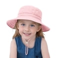 thumbnail image 1 of Ticikt Baby Sun Hat Toddler Bucket Hats Summer Sun Protective Kids Beach Hats Wide Brim Outdoor Camping Hat for Boys Girls 0-6Y, 1 of 5