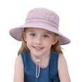 thumbnail image 1 of Ticikt Baby Sun Hat for Boys and Girls Breathable Fisherman Summer Beach Cap Lightweight Outdoor Play Visor,Color:Purple, 1 of 5