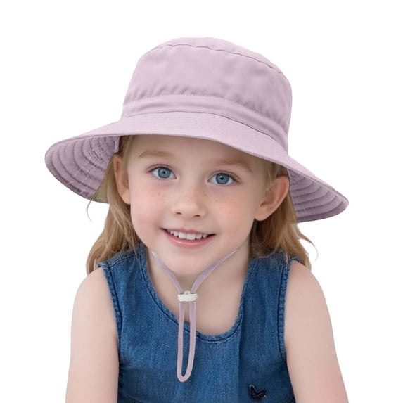 Ticikt Baby Sun Hat for Boys and Girls Breathable Fisherman Summer Beach Cap Lightweight Outdoor Play Visor,Color:Purple