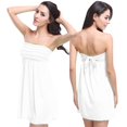 thumbnail image 1 of Ticikt Bandeau Swimsuits for Women Strapless Swimwear Bathing Suits Slim Fit Solid Color Tankini Skirt,Color:White,Size:One Size, 1 of 3