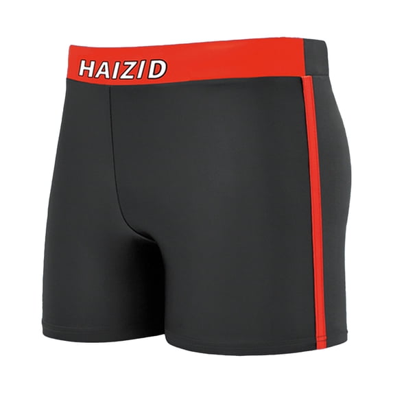 Ticikt Boy's Swim Trunks Kids Swimming Shorts Boxer Swimwear Summer Beach Compression Bathing,Color:Red,Size:M