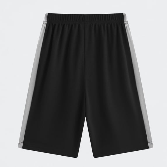Ticikt Boys Athletic Shorts, 4-14Y Mesh Breathable Basketball Running Gym Activewear for Kids,Black
