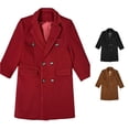 thumbnail image 1 of Ticikt Boys Dress Coats Double Trench Coat Winter Pea Coat with Pockets 3-16 Years, 1 of 6