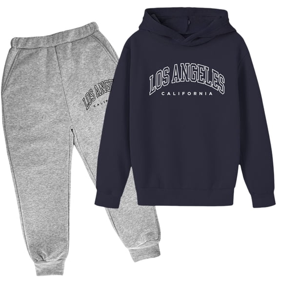 Ticikt Boys Girls Letter Print Clothes Drop Shoulder Sweatshirt and Pants with Pockets for Kids Tween Children Spring Fall Pants Set