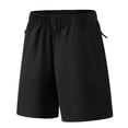 thumbnail image 1 of Ticikt Boys Gym Shorts - Active Mesh Training Basketball Workout Running Gym Athletic Shorts - Youth Kids Activewear,Color:Black,11-12 Years, 1 of 5