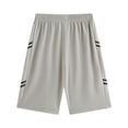 thumbnail image 1 of Ticikt Boys Gym Shorts - Active Mesh Training Basketball Workout Running Gym Athletic Shorts - Youth Kids Activewear,Color:Grey,11-12 Years, 1 of 5